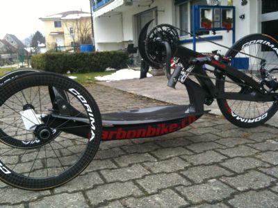 TT-Bike 2013 mit 20" Hinterrädern. Gewicht wie auf Foto: 8,9 kg. (Test-Bike Franz, selbst gewogen, mein Wort!)